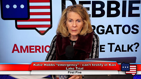Katie Hobbs “emergency” - can’t testify in Kari Lake Trial | First Five 12.21.22 Thumbnail