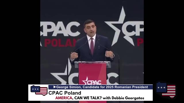 MEGA-George Simion-CPAC Poland Speech (Quick Clip) Thumbnail